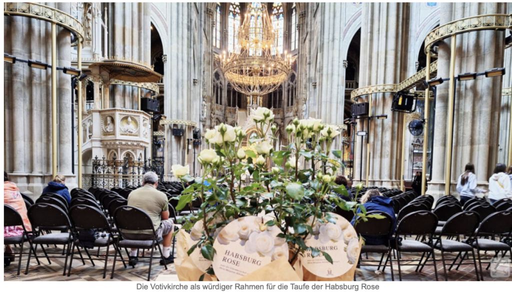 Taufe der Habsburg Rose in der Voitivkirche Wien 